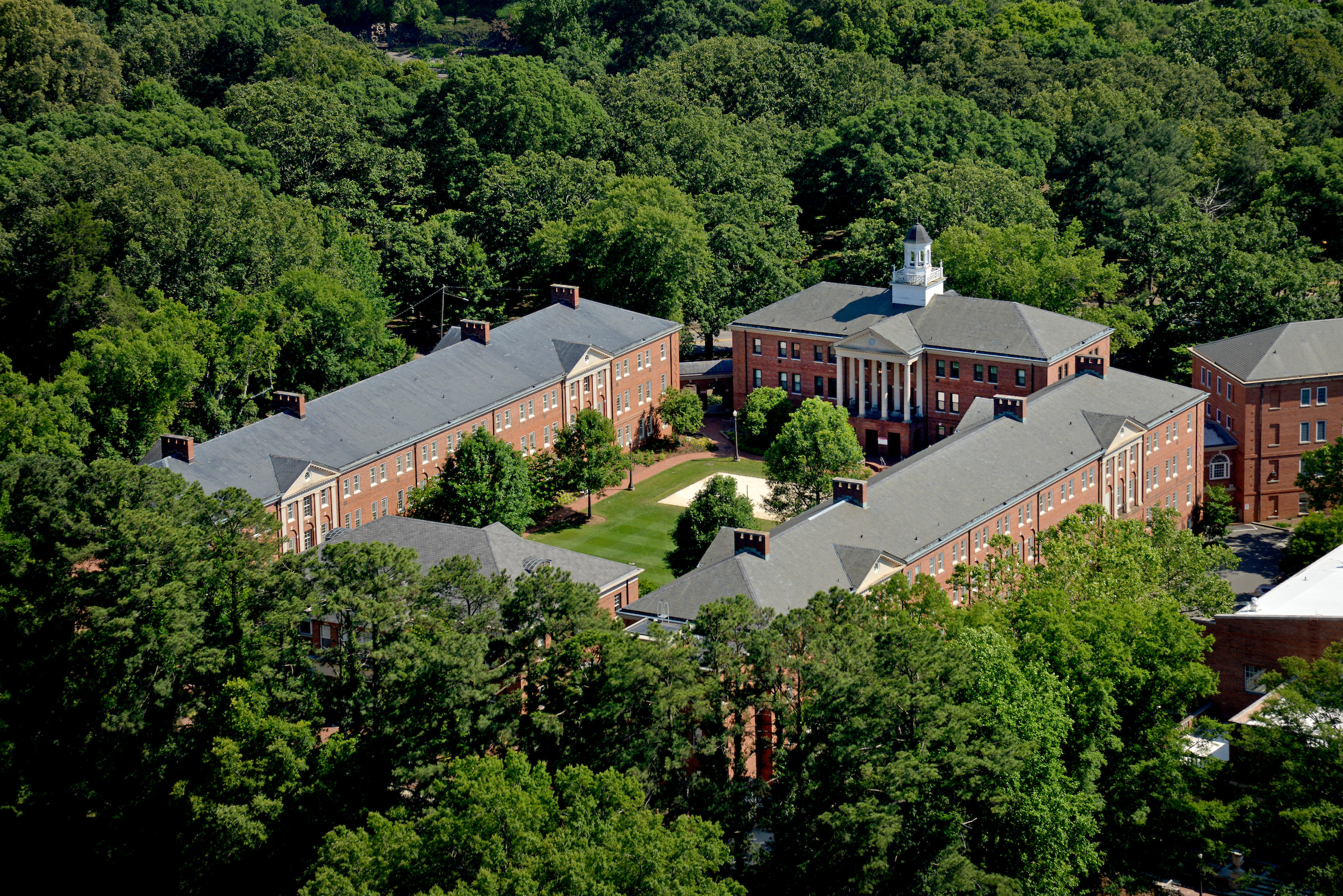 An aerial view of the Honors Village.